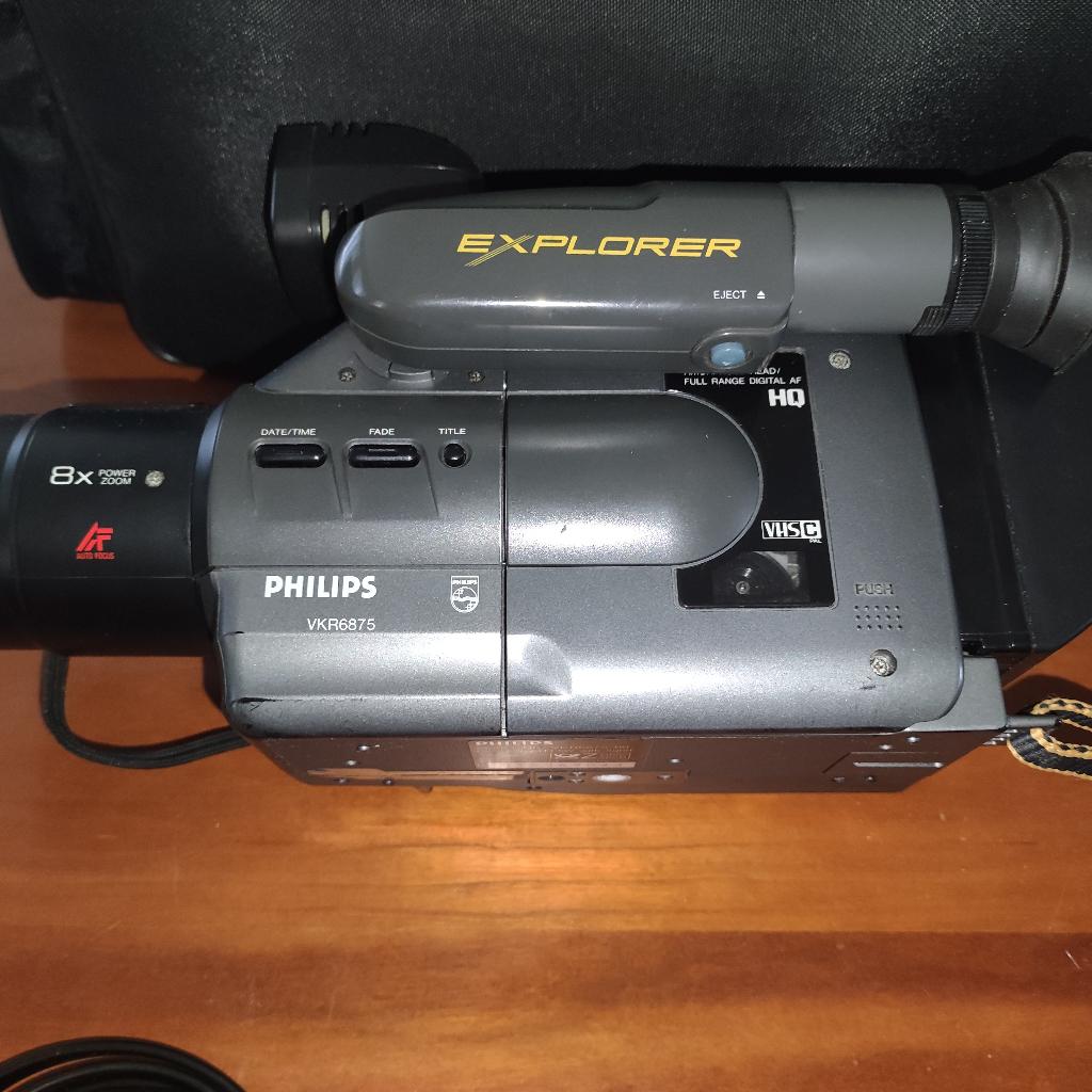 Philips Videocamera, Gebruikt, 8 tot 20x, Geheugenkaart, Camera