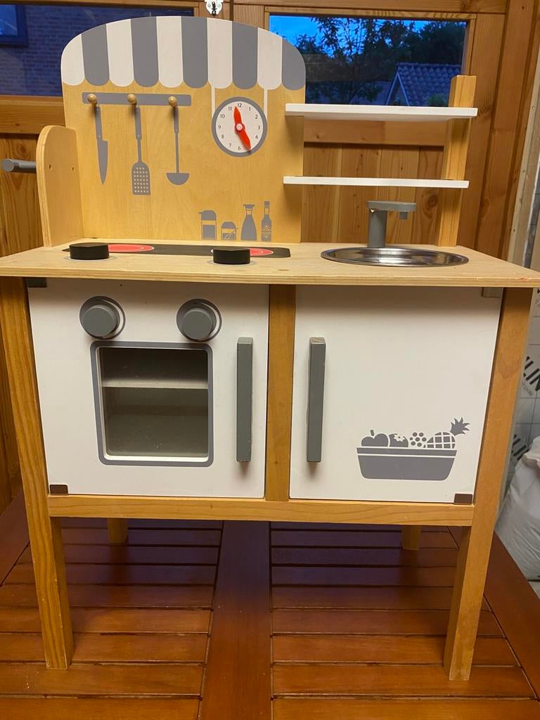 Speelkeuken, Ophalen, Zo goed als nieuw, Hout, Speelkeuken