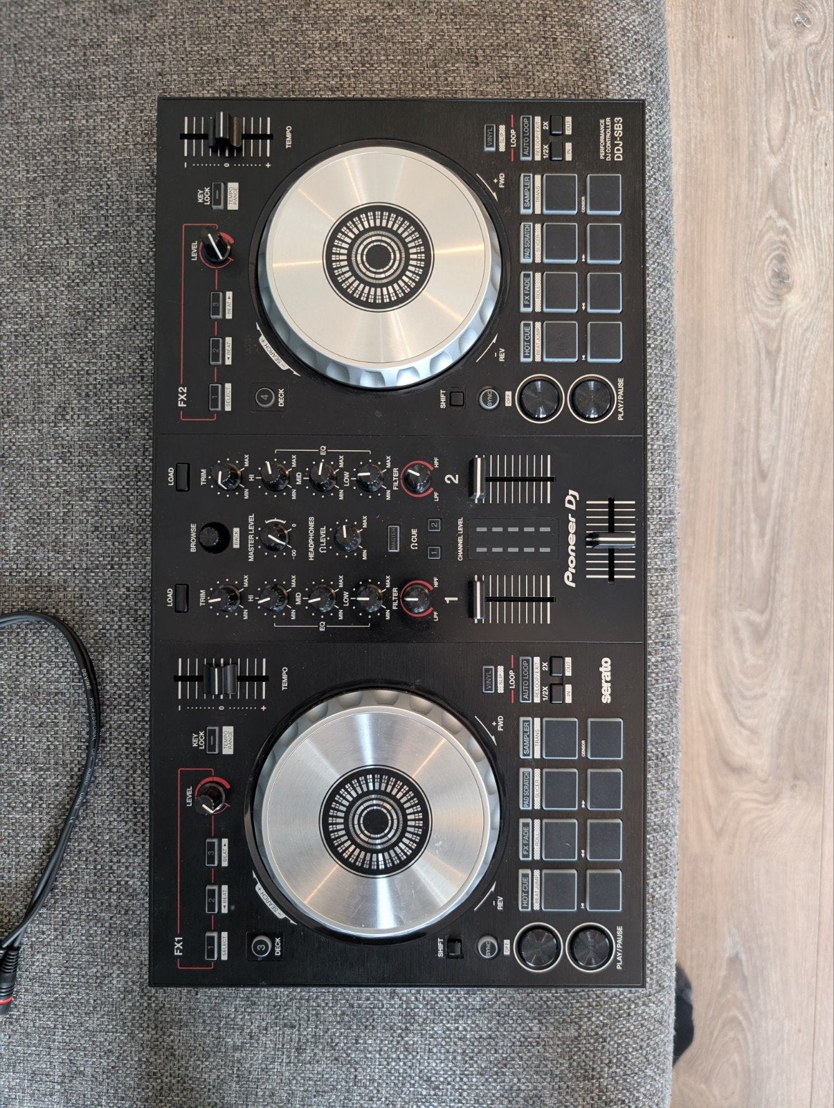 Pioneer DJ DDJ-SB3 DJ-set met Devine PRO 800 koptelefoon, Ophalen, Zo goed als nieuw, Dj-set, Pioneer