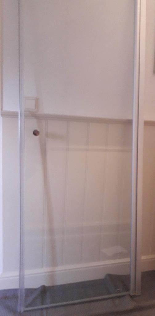 Huppe Glazen douche deur, Ophalen, Gebruikt