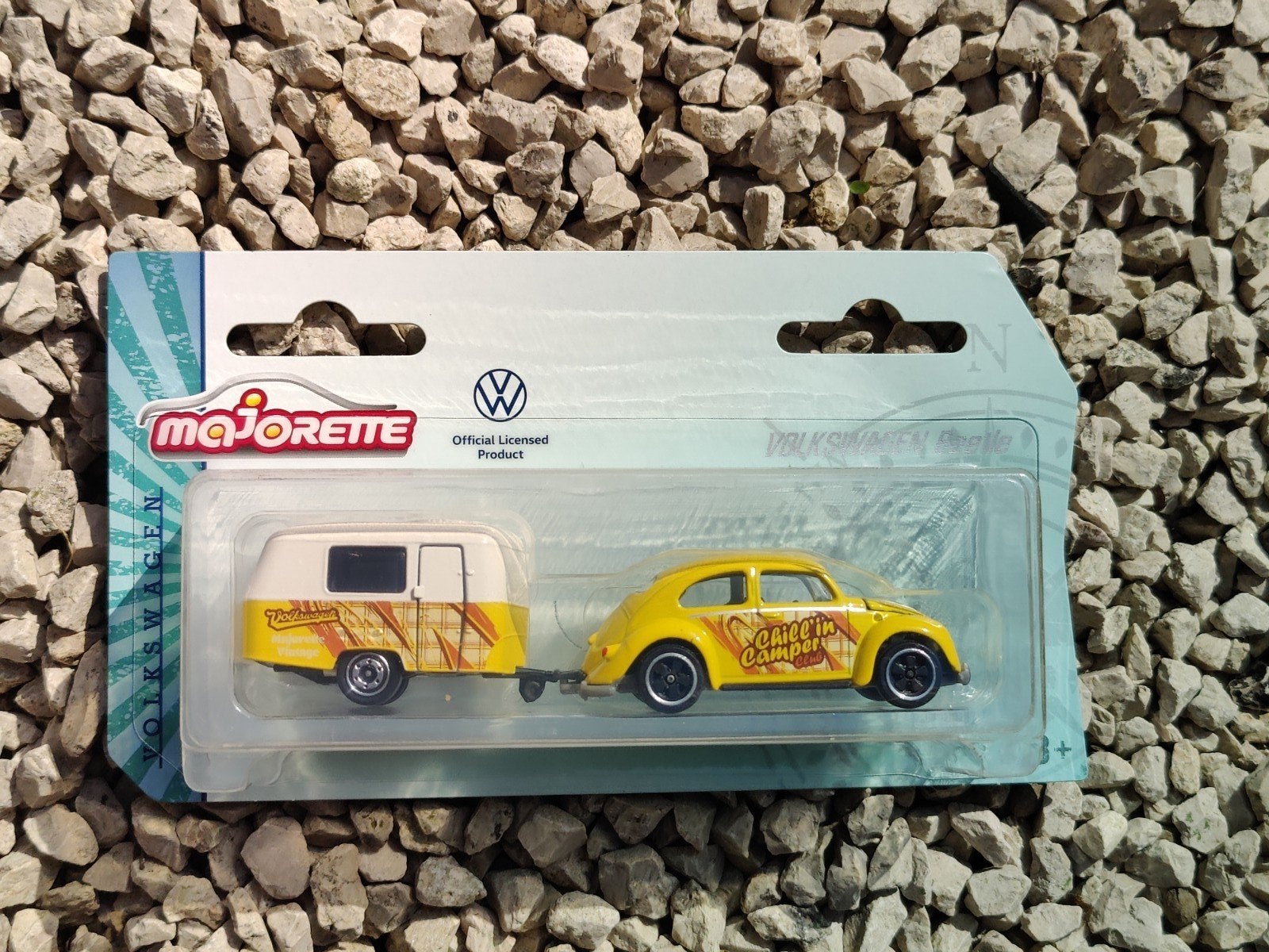 Majorette Volkswagen Kever Met Eriba Caravan, Ophalen of Verzenden, Auto