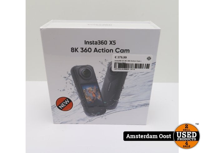 Insta360 X5 8K 360 Action Cam | Nieuw in Seal, Audio, Tv en Foto, Actiecamera's, Insta360, Nieuw, https://www.insta360.com/contact