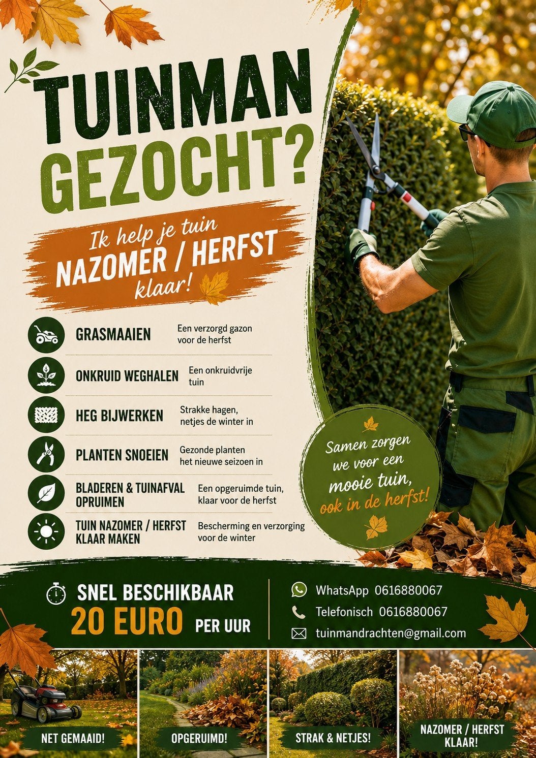 Tuinman gezocht?
