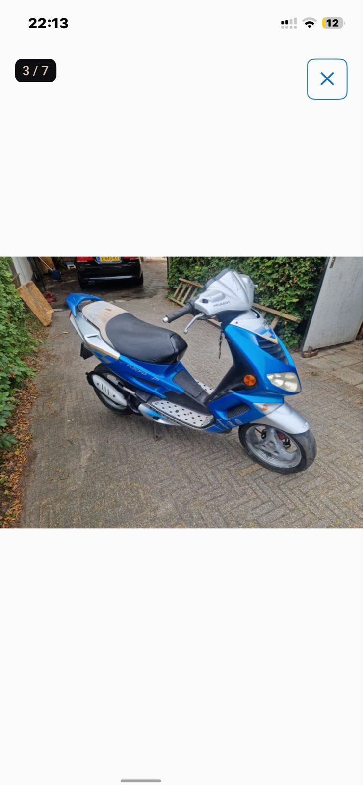 Peugeot Speedfight 2 - Loopt goed, 60 km/u, Sito Plus uitlaa, Fietsen en Brommers, Ophalen, Tweetakt, Gebruikt, Speedfight