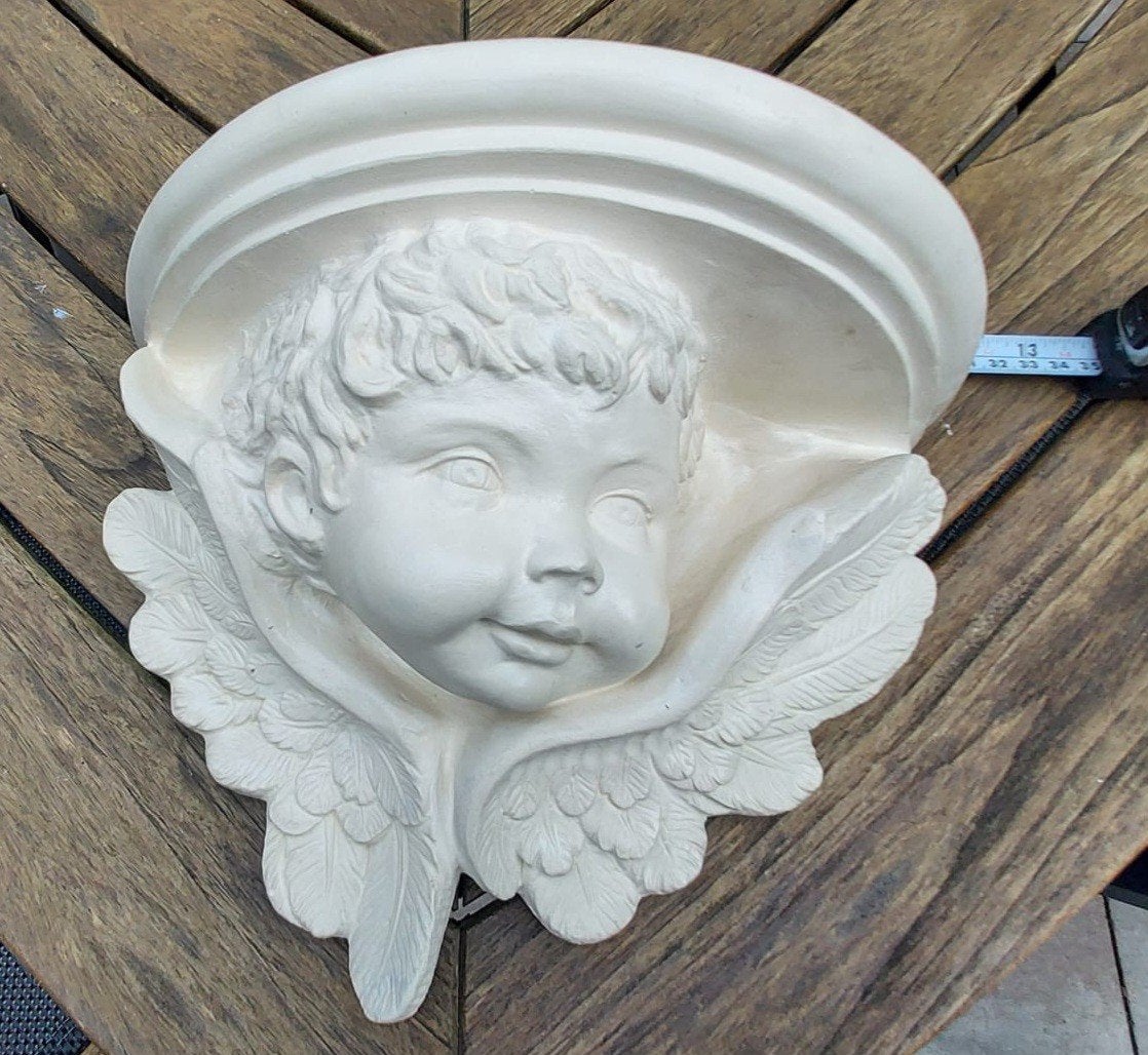 Een plateau/schapje/plankje engel, Ophalen of Verzenden, Zo goed als nieuw, Beige, Decoratieobject