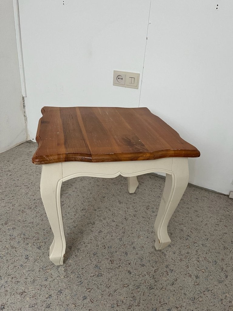 Landelijke houten salontafel met lade, Huis en Inrichting, Ophalen, Gebruikt, 50 tot 100 cm, 50 tot 100 cm