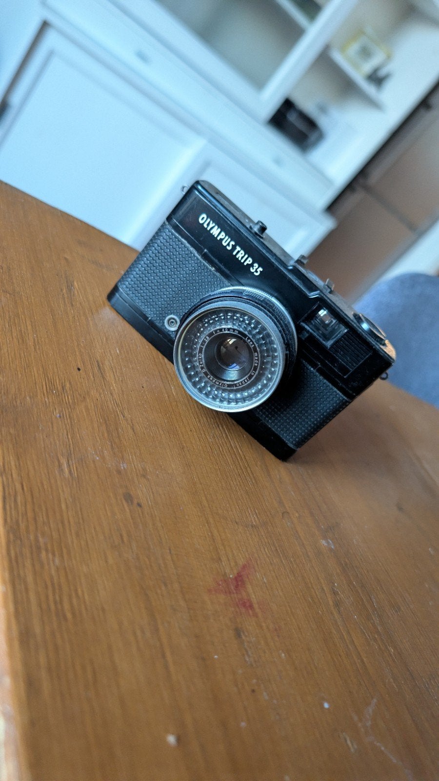 Olympus Trip 35 Zwart, Audio, Tv en Foto, Fotocamera's Analoog, Ophalen of Verzenden, Gebruikt, Compact, Olympus
