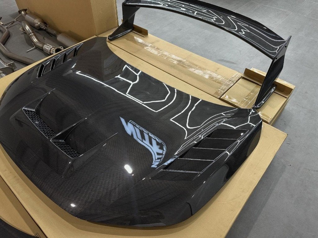 Mugen Group B carbon spoiler motorkap Honda Civic Type-R FL5, Ophalen of Verzenden
