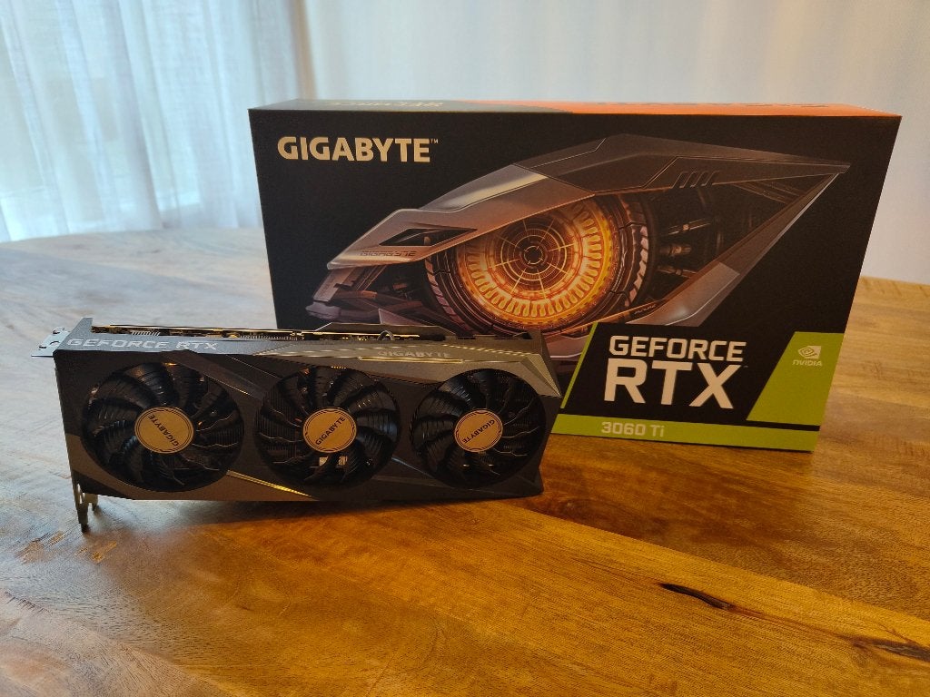 Gigabyte GeForce RTX 3060 Ti GAMING OC PRO 8G + GPU Bracket, Computers en Software, Videokaarten, Gebruikt, GDDR6, PCI-Express 4