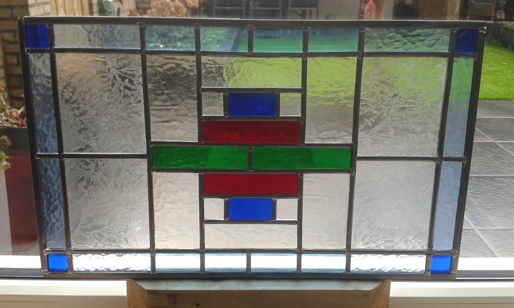 glas in lood raam, Doe-het-zelf en Verbouw, Glas en Ramen, Ophalen, Minder dan 80 cm, Overige typen, Nieuw