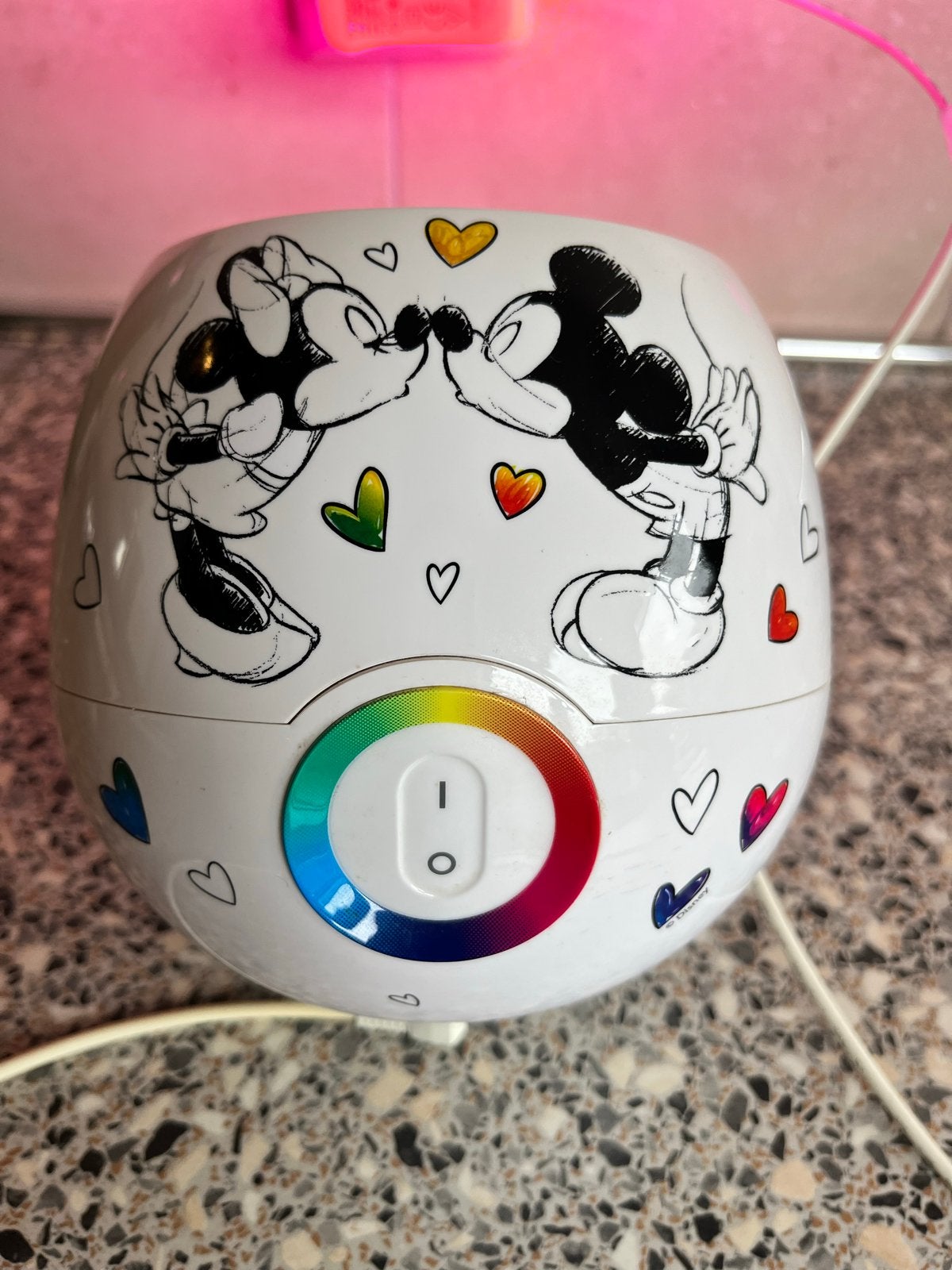 Philips Disney LivingColors Mickey & Minnie LED Nachtlamp, Gebruikt, Ophalen of Verzenden, Meerkleurig, Lamp