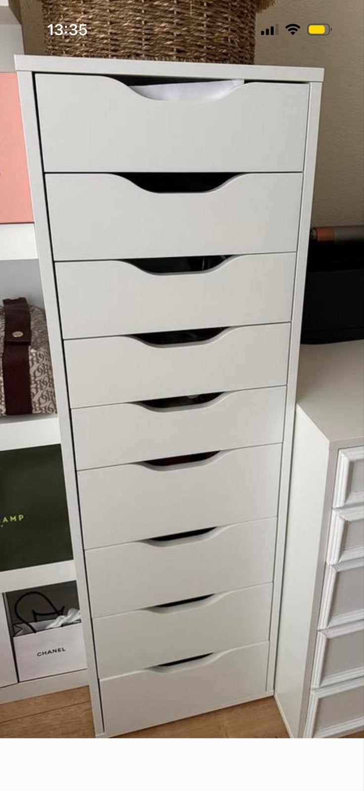 IKEA Alex ladeblok met 9 lades - Zo goed als nieuw, Ophalen, 5 laden of meer, 100 tot 150 cm, Zo goed als nieuw