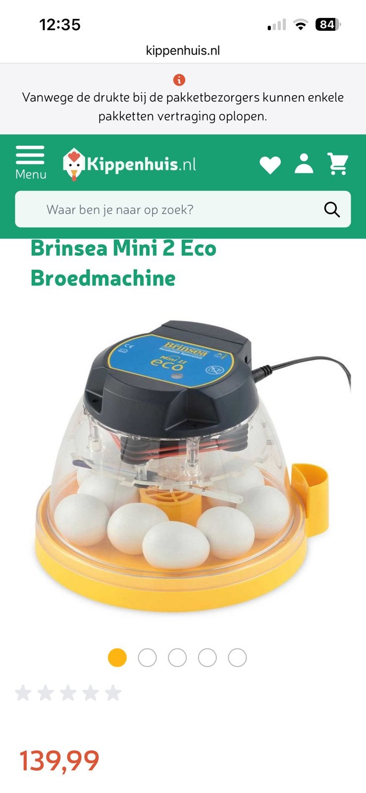 Broedmachine met compleet broedpakket, Dieren en Toebehoren, Pluimvee | Toebehoren, Zo goed als nieuw, Broedmachine, Verzenden