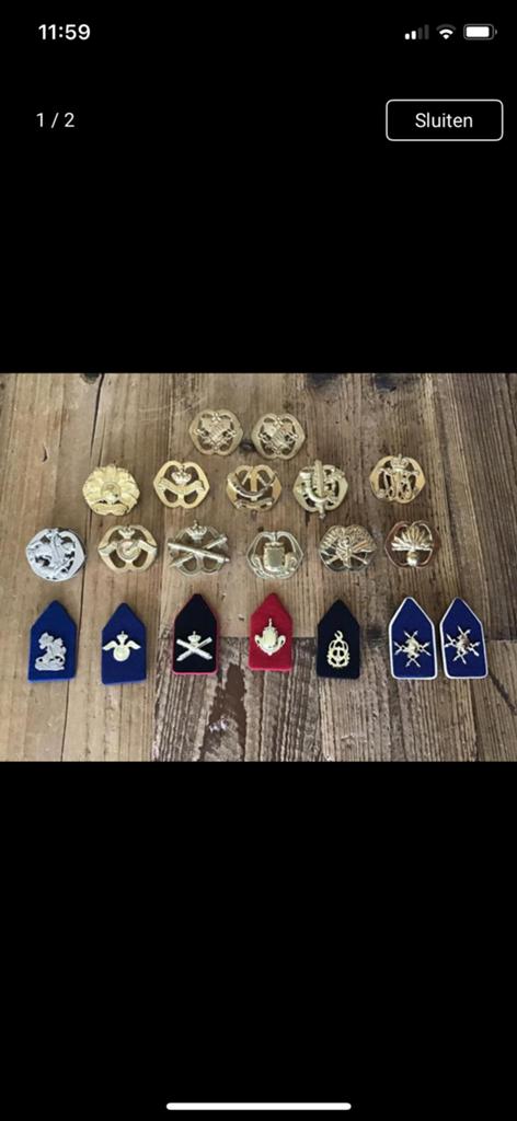 Militaire emblemen, Verzamelen, Militaria | Algemeen, Ophalen, Landmacht, Nederland, Embleem of Badge