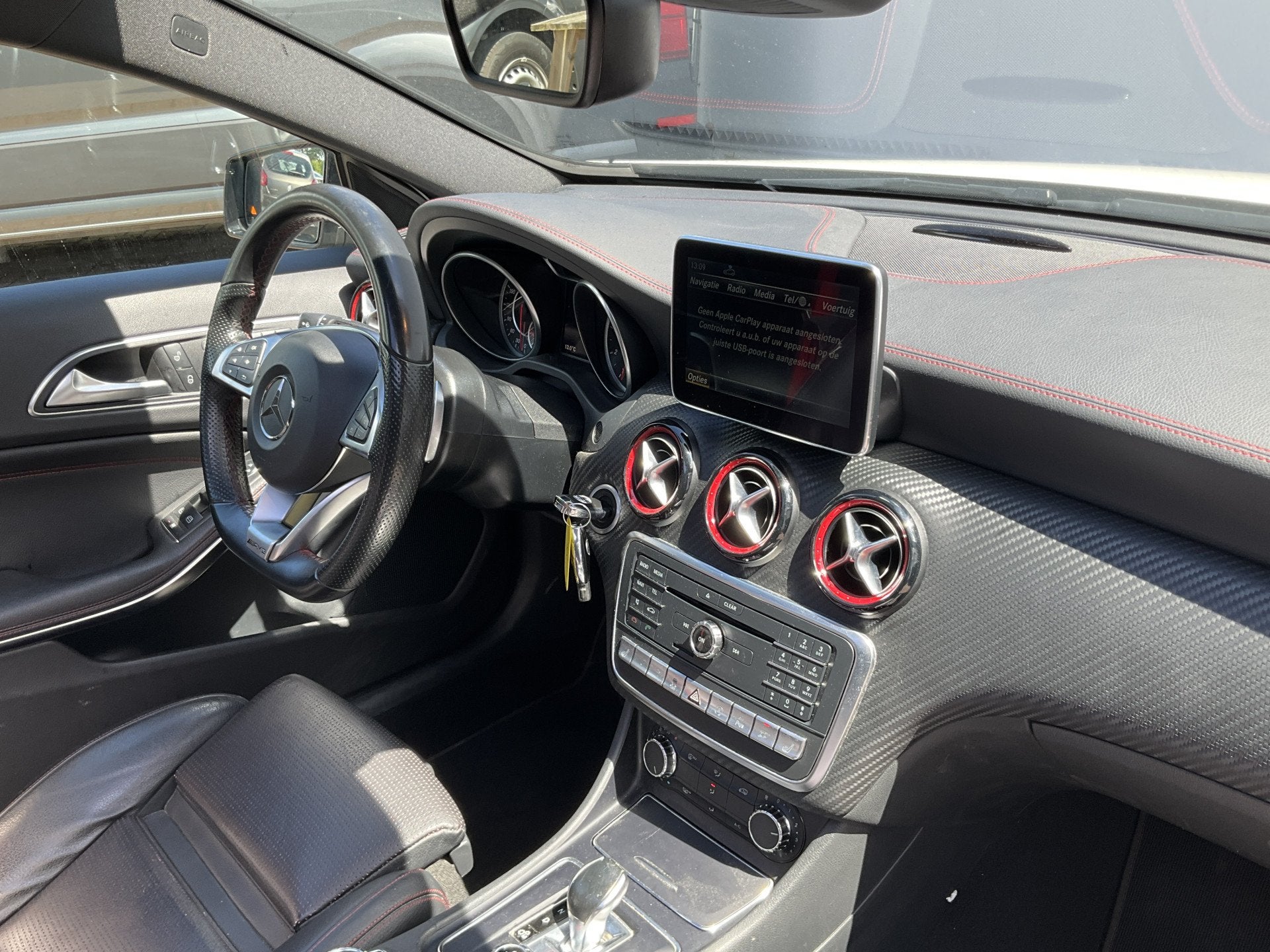 Mercedes-Benz A-Klasse AMG 45 4MATIC Pano.dak Leer Voll.Onde, Auto's, Automaat, Gebruikt, Euro 6, 4 cilinders