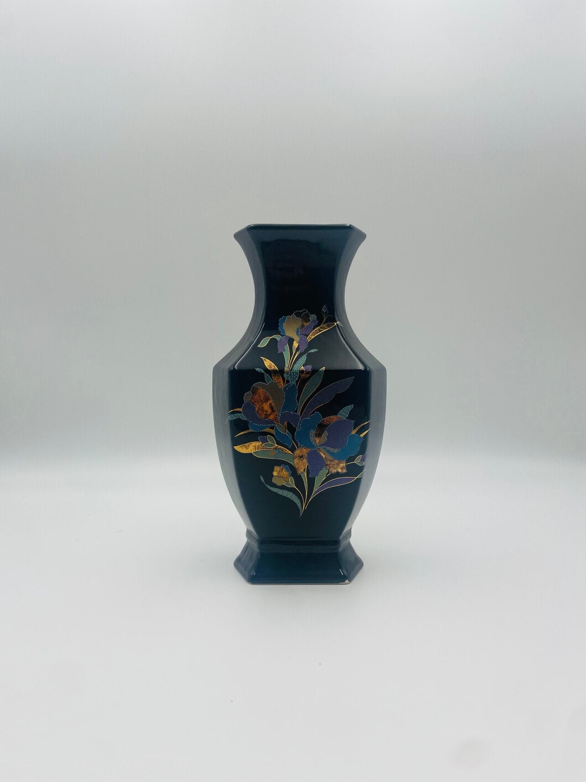 Chinese vaas met bloemmotief - 26 cm hoog, Ophalen of Verzenden