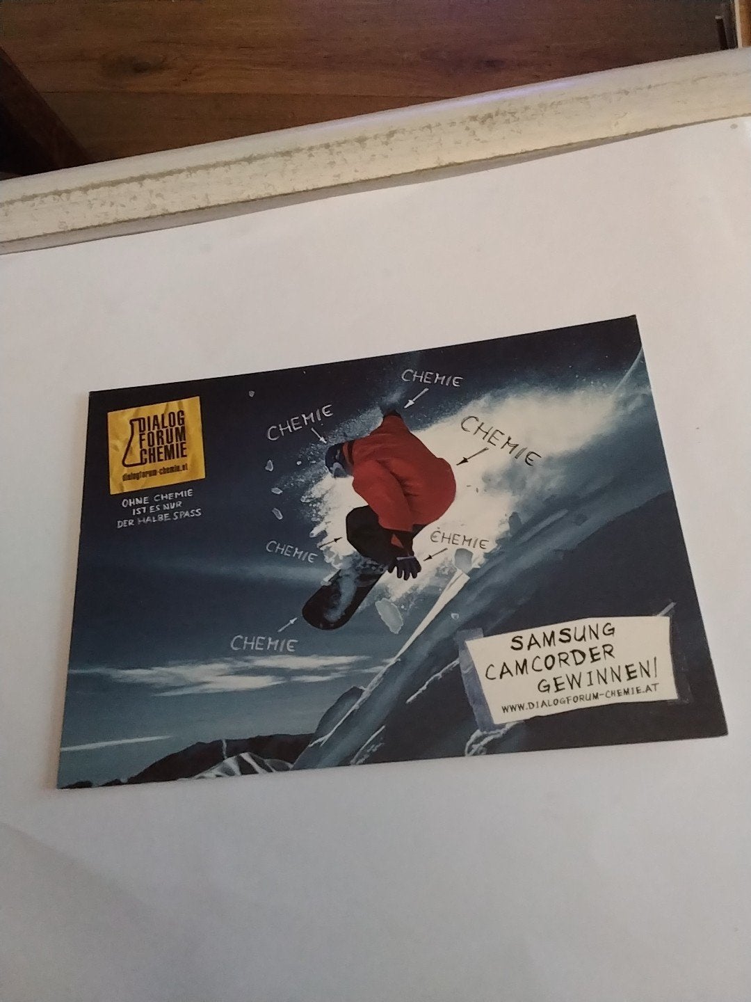 Boomerang-kaart: Snowboarder 'Chemie' - Oostenrijk, Ophalen of Verzenden, 1980 tot heden, Ongelopen, Oostenrijk