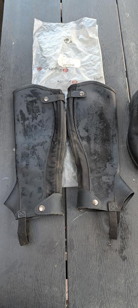 Kieffer chaps zwart S (124S Short), Dieren en Toebehoren, Paardrijkleding, Ophalen of Verzenden, Dressuur, Dames, Schoeisel