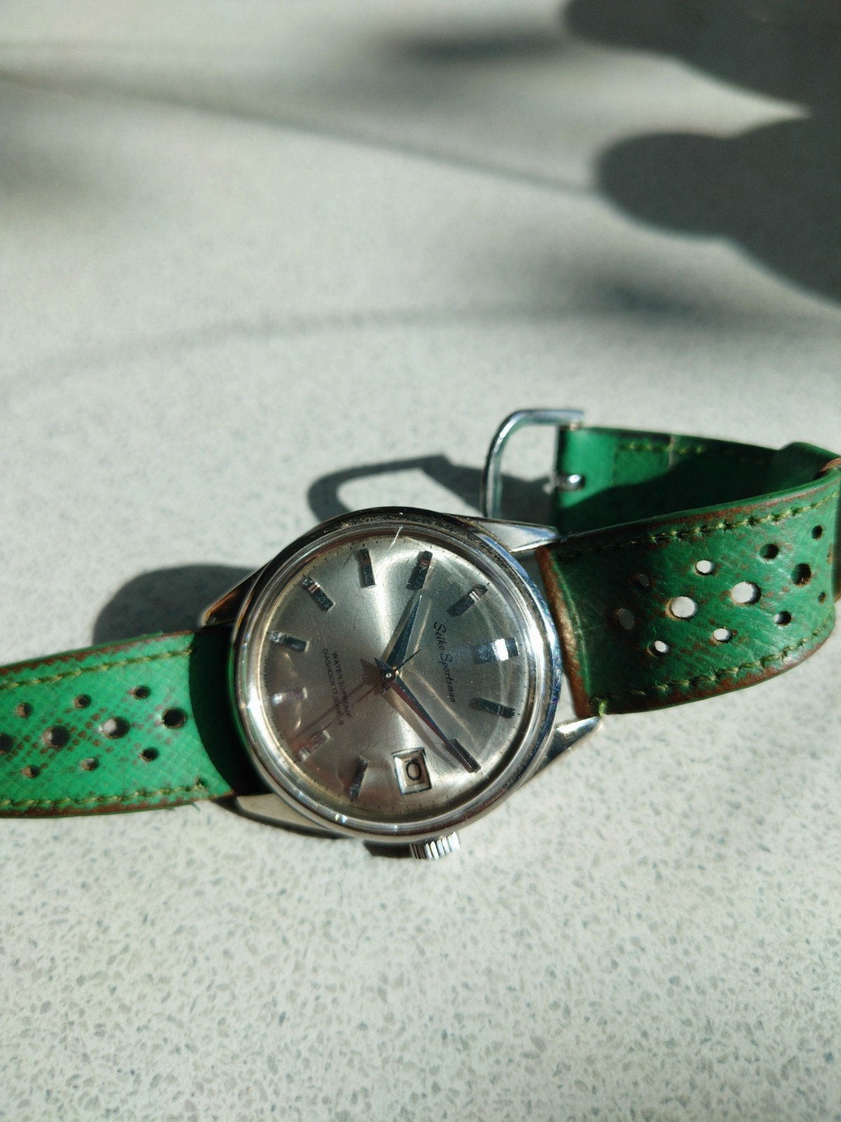 Seiko Sportsman 1967, Sieraden, Tassen en Uiterlijk, Seiko, Staal, Met bandje, Polshorloge