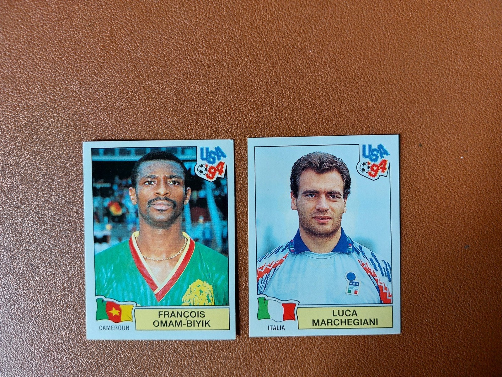 panini voetbal 94 italiie Kameroen 1994 usa, Ophalen of Verzenden, Zo goed als nieuw, Ajax, Poster, Plaatje of Sticker