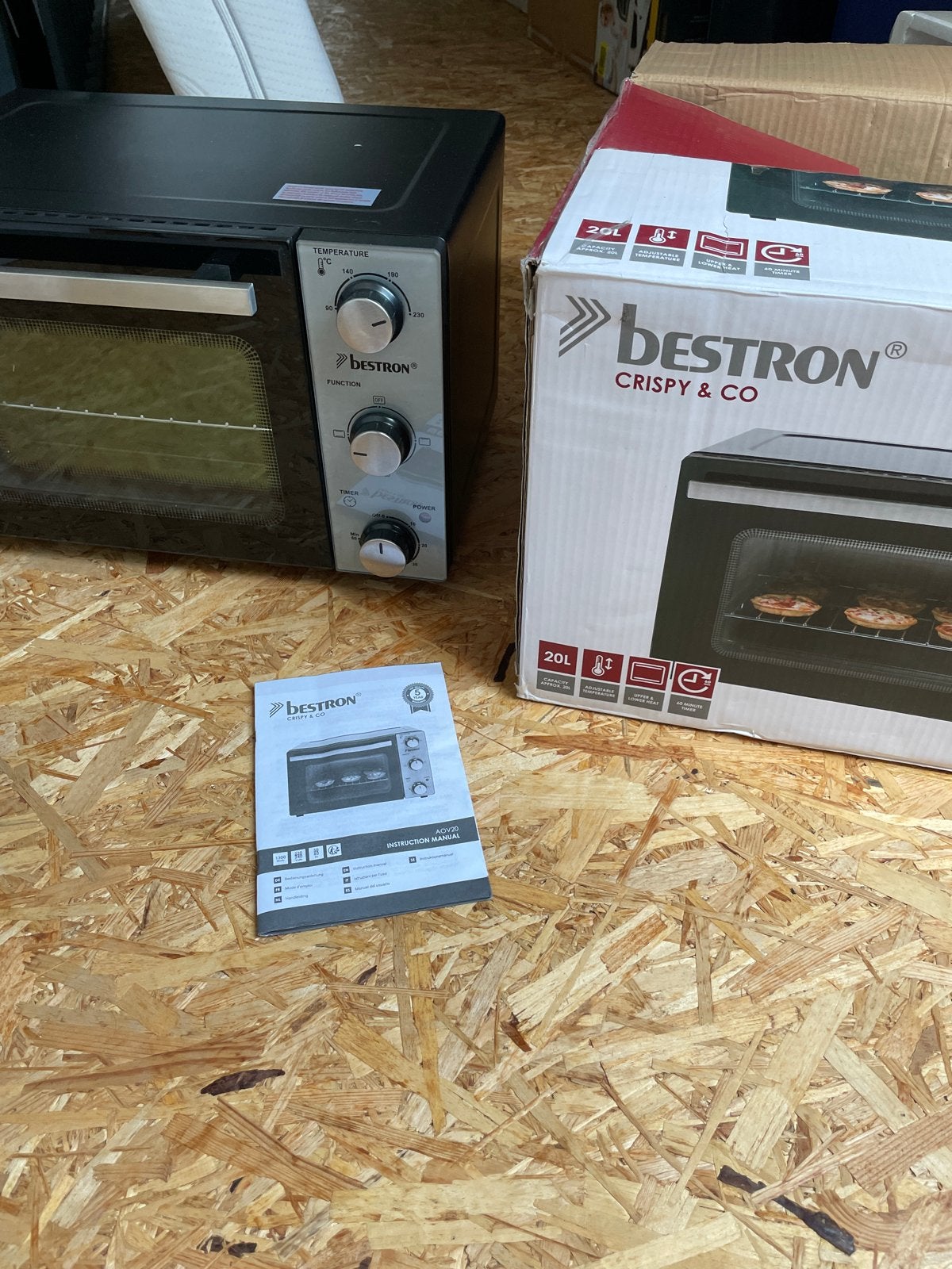 Bestron AOV20 Mini Oven - Compact en Veelzijdig, Minder dan 45 cm, Overige merken, Ophalen of Verzenden, Zo goed als nieuw