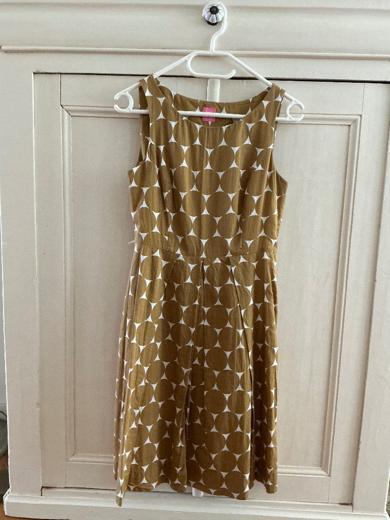 Zomer jurk Kyra en Ko, Beige, Ophalen of Verzenden, Zo goed als nieuw, Knielengte
