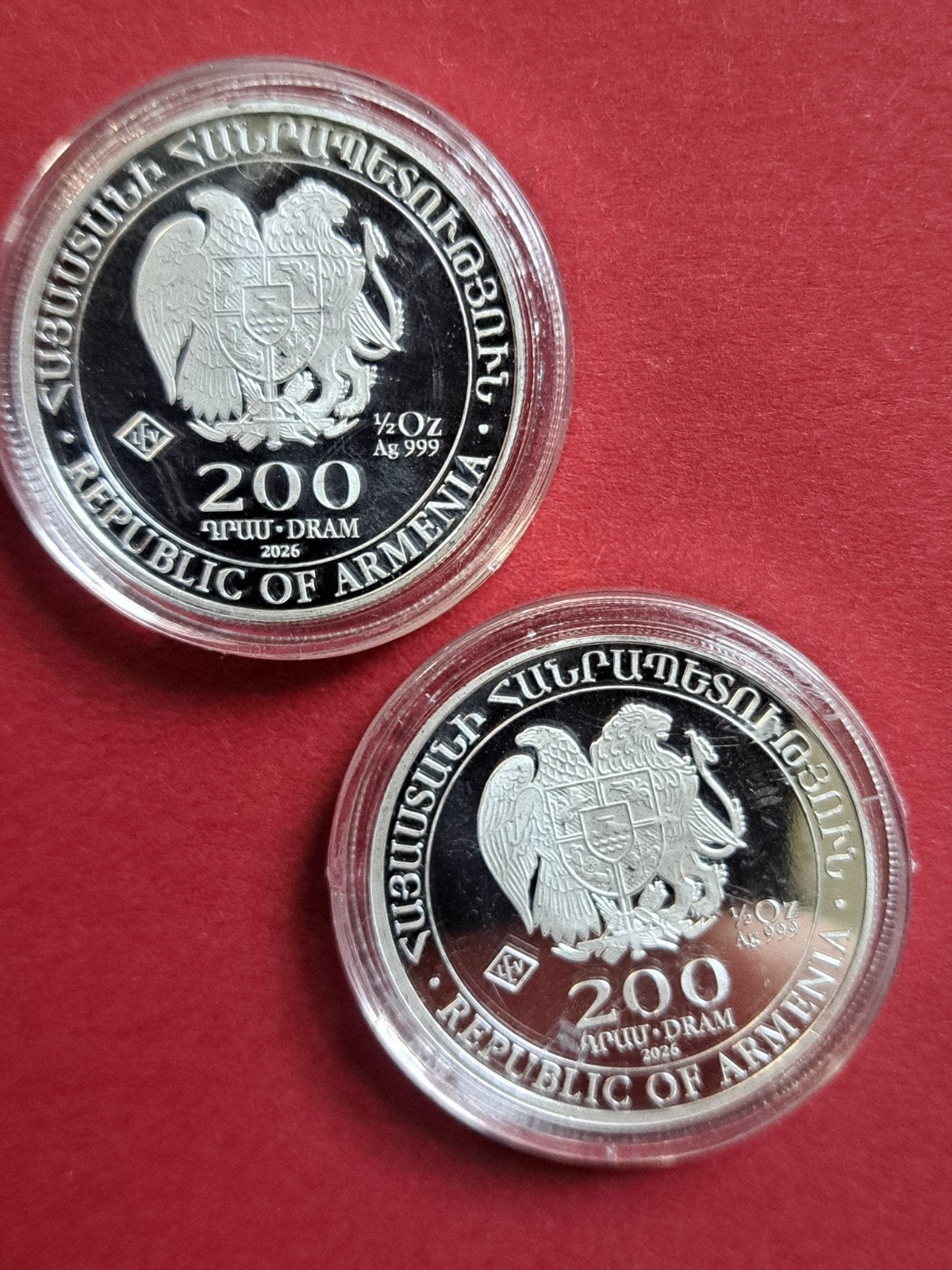 6 puur zilveren munten 1,7 ounces, Ophalen of Verzenden, Zilver