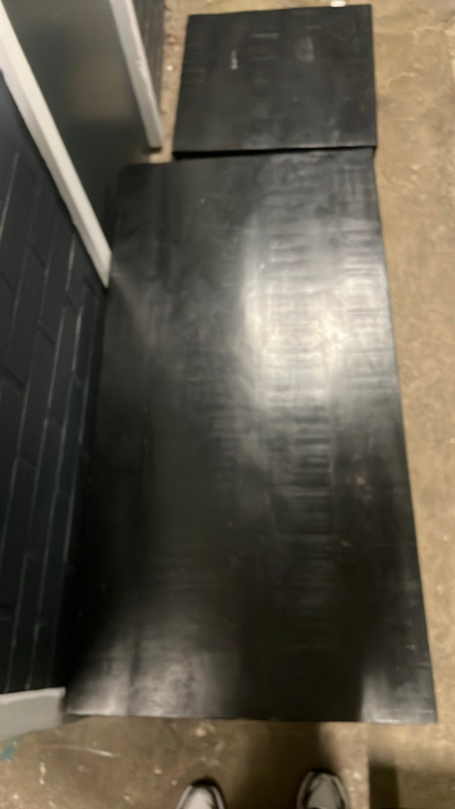 Salontafel set van 3 zwart mangohout, Ophalen, Gebruikt, 100 tot 150 cm, 50 tot 100 cm