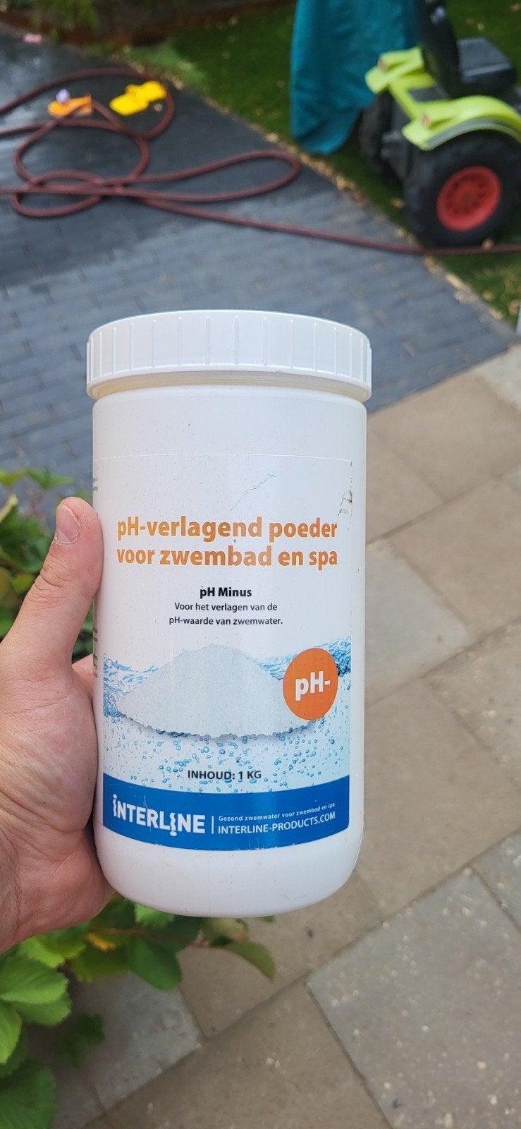 pH-verlagend poeder voor zwembad en spa (halfvol), Ophalen, Gebruikt