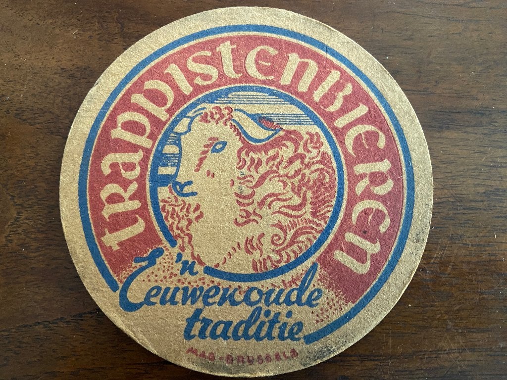 Bierviltjes De Schaapskooi trapisttenbier jaren 50-60., Verzamelen, Ophalen of Verzenden, Gebruikt, Viltje(s), Overige merken
