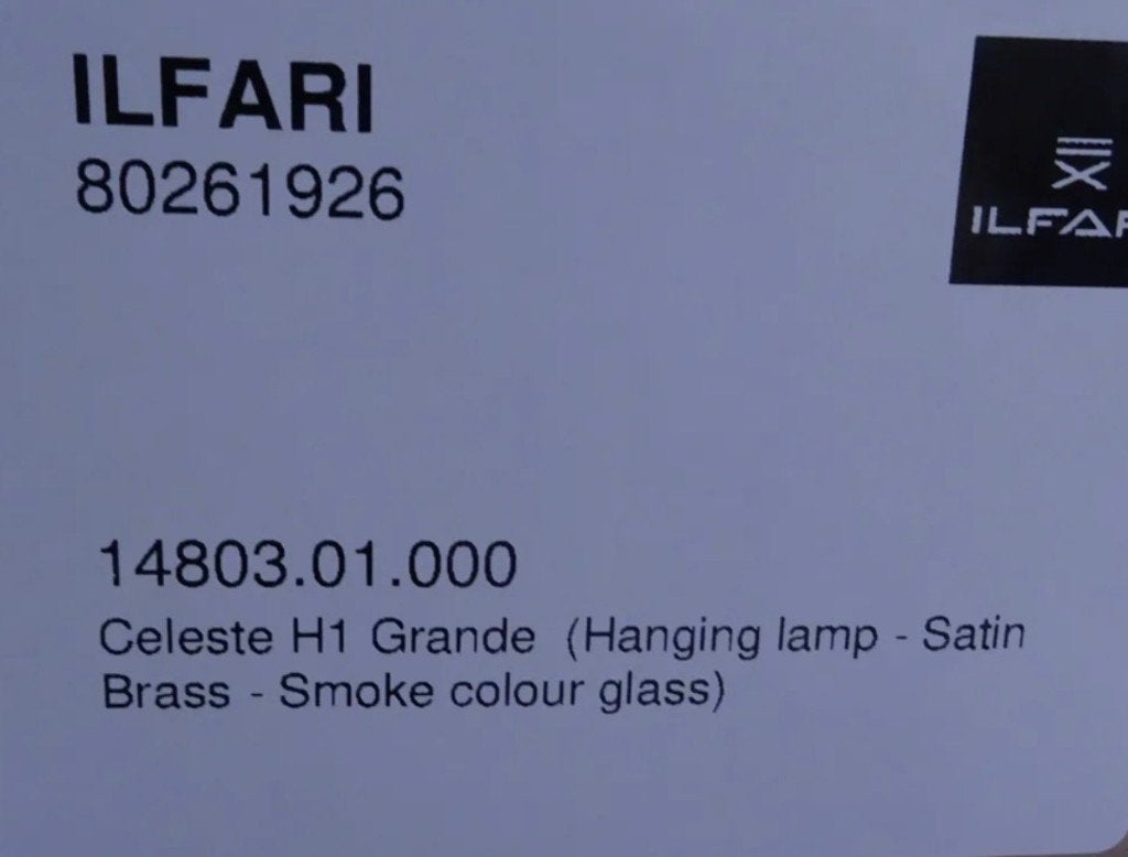 Ilfari Celeste H1 Grande twv € 1000,00 nu voor € 350,00!, Info@ilfari.nl, By Eve Tom Dixon Eichholtz Piet Boon Maretti, Nieuw