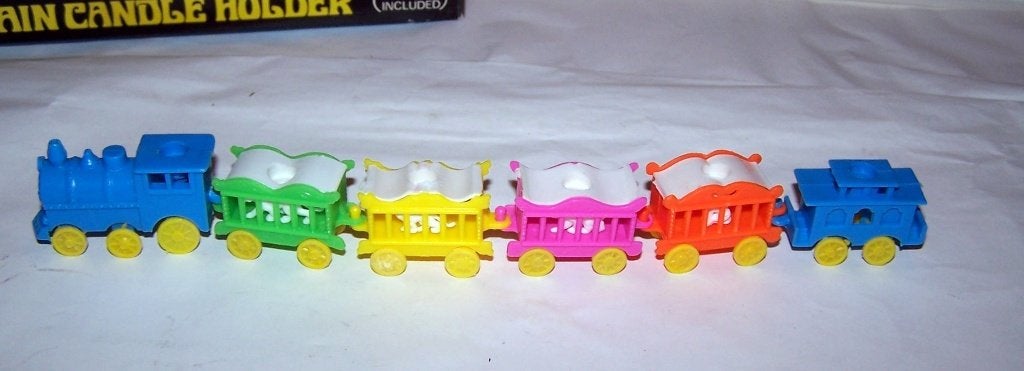 Vintage Train Birthday Candle Holder. Nwst/zeldzaam., Ophalen of Verzenden