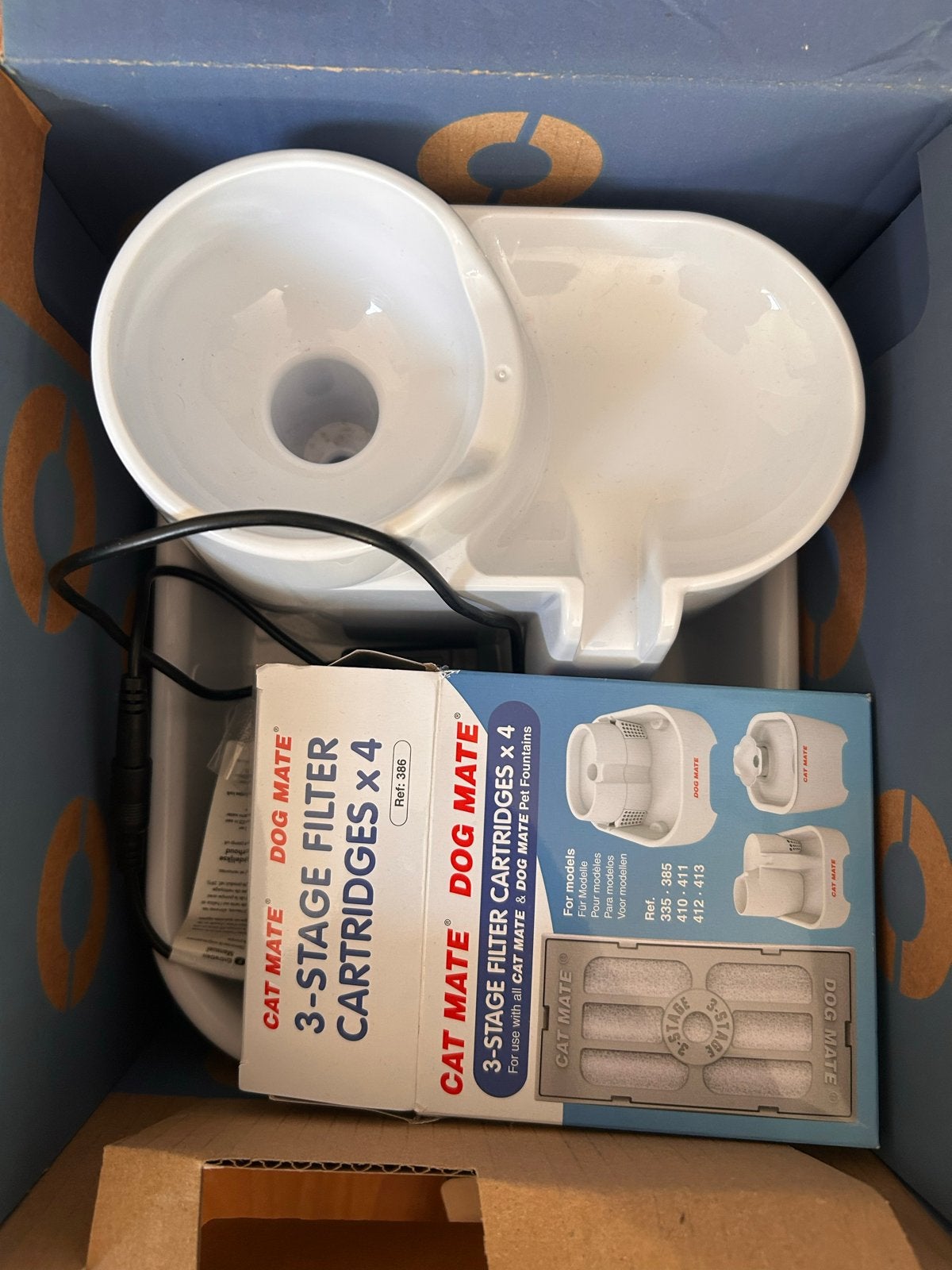 Cat Mate Drinkfontein + 4 filers, Dieren en Toebehoren, Ophalen of Verzenden, Automatisch, Gebruikt