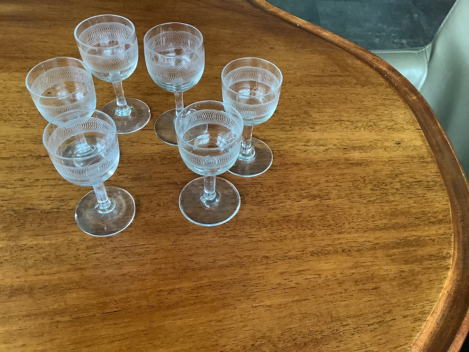 6 Borrelglaasjes uit grootmoeders tijd, Ophalen of Verzenden, Gebruikt, Borrel- of Shotglas