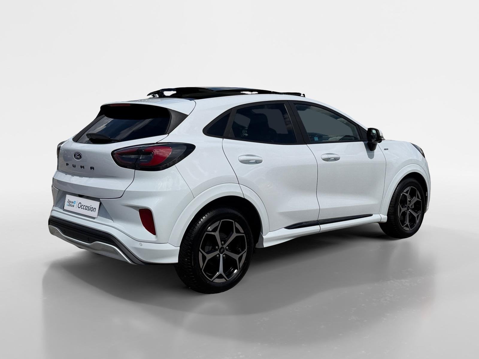 Ford Puma 1.0 EcoBoost Hybrid ST-Line | Automaat | Pano dak, 12 maanden, Wit, Bedrijf, 3 cilinders