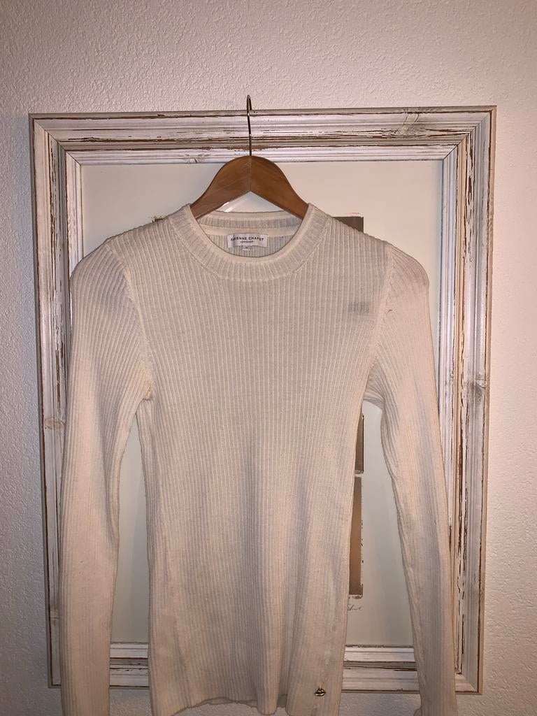 Fabienne Chapot Trui - Maat M - Crème, Ophalen of Verzenden, Zo goed als nieuw, Maat 38/40 (M), Beige