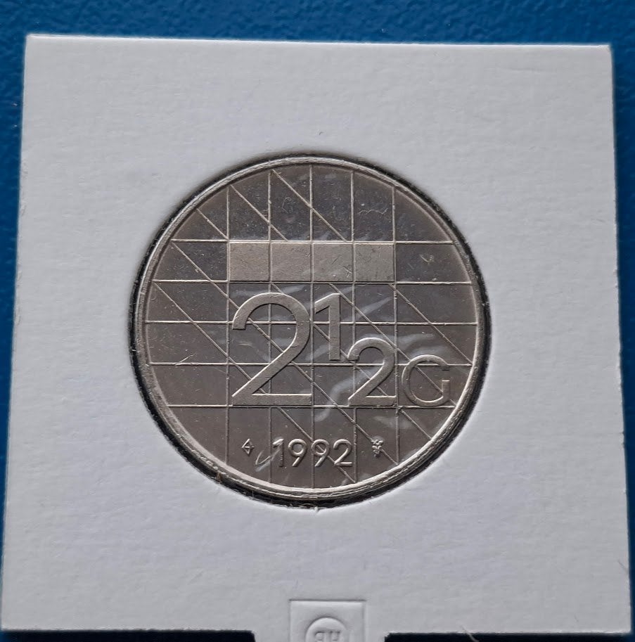 Nederland 2 1/2 gulden 1992 UNC - Beatrix*, Verzenden, Koningin Beatrix, 2½ gulden, Losse munt