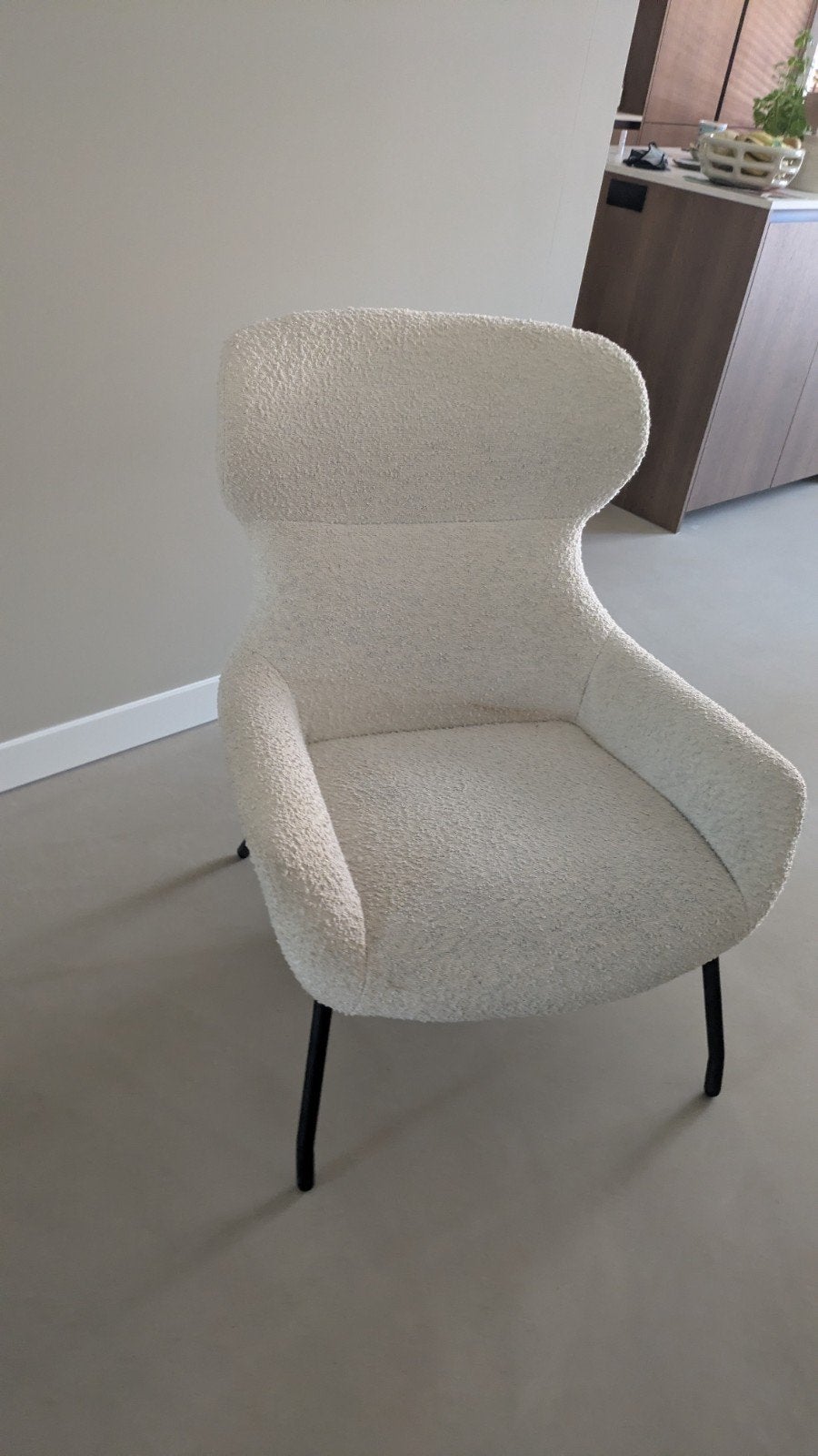 Mooie Teddy Fauteuil - Crème Wit, Ophalen, Gebruikt, 75 tot 100 cm, Stof