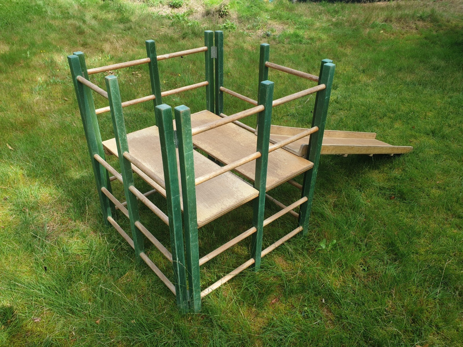 Montessori klimrek met glijbaan, Ophalen