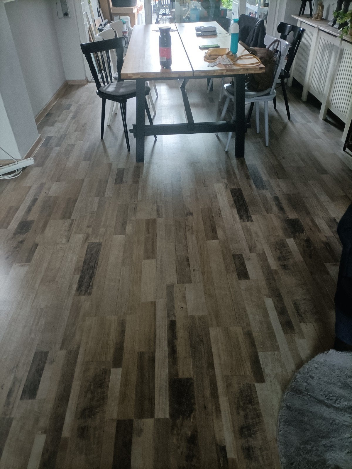 Laminaatvloer te koop, circa 50 m2, Huis en Inrichting, Stoffering | Vloerbedekking, Ophalen, Gebruikt, Grijs, 50 tot 75 m²
