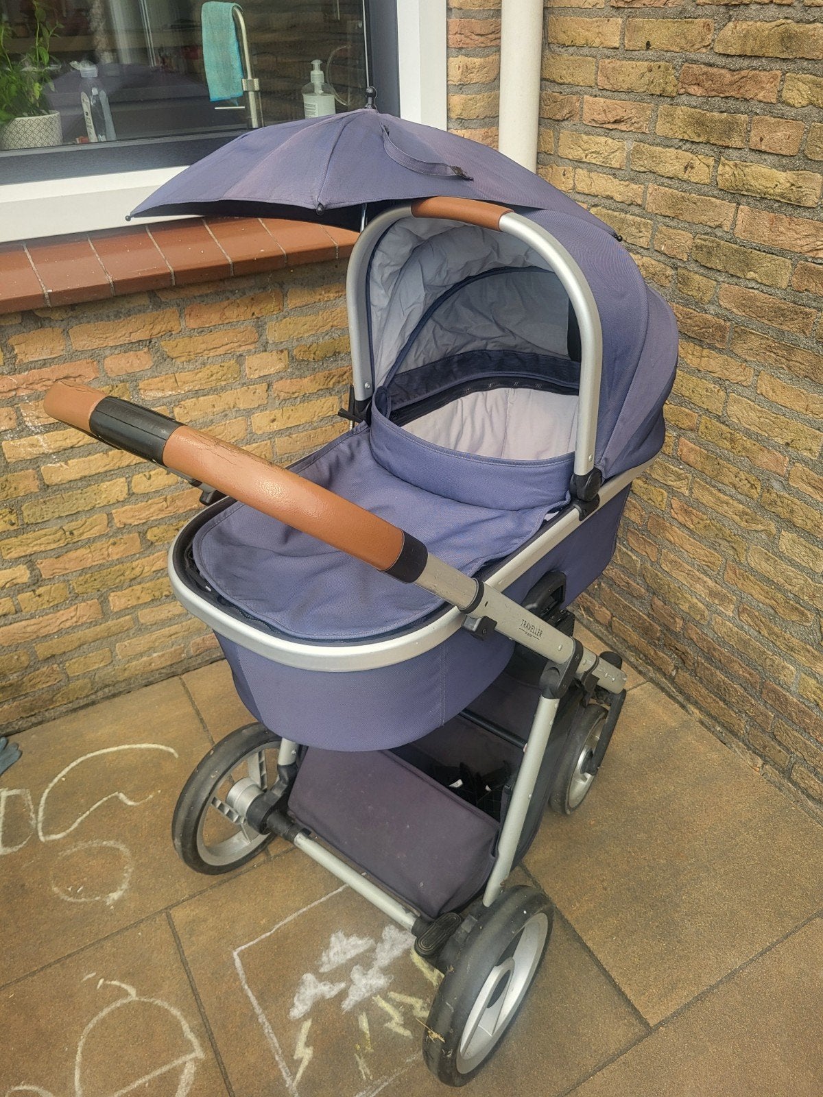 Mutsy Traveller Kinderwagen met Reiswieg, Buggy, Parasol en, Ophalen, Gebruikt, Met autostoeltje, Combiwagen