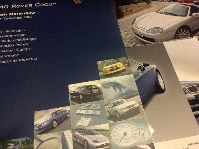 MG Rover incl ZR, ZS, ZT, TF en 75 persmap '01 '02 '05, Ophalen of Verzenden, Zo goed als nieuw, Overige merken