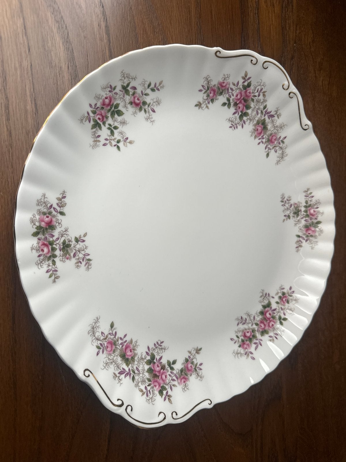Royal Albert Lavender Rose Taartschaal, Antiek en Kunst, Ophalen of Verzenden