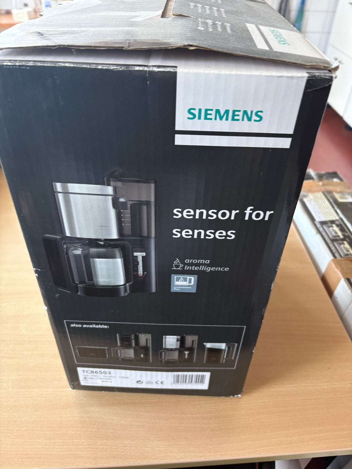 Siemens TCB6503 Koffiezetapparaat - Nieuw in doos, Ophalen, 10 kopjes of meer, Gemalen koffie, Koffiemachine