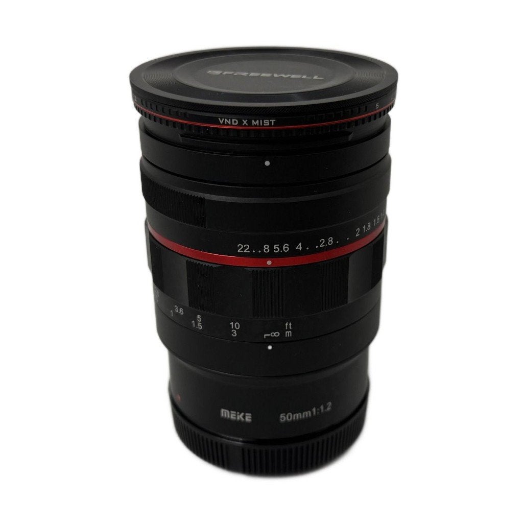 Meike Full Frame Lens 50mm 1:1.2 + Freewell vnd x mist, Overige merken, Dordrecht@usedproducts.nl, Toulonselaan 72, Canon RF