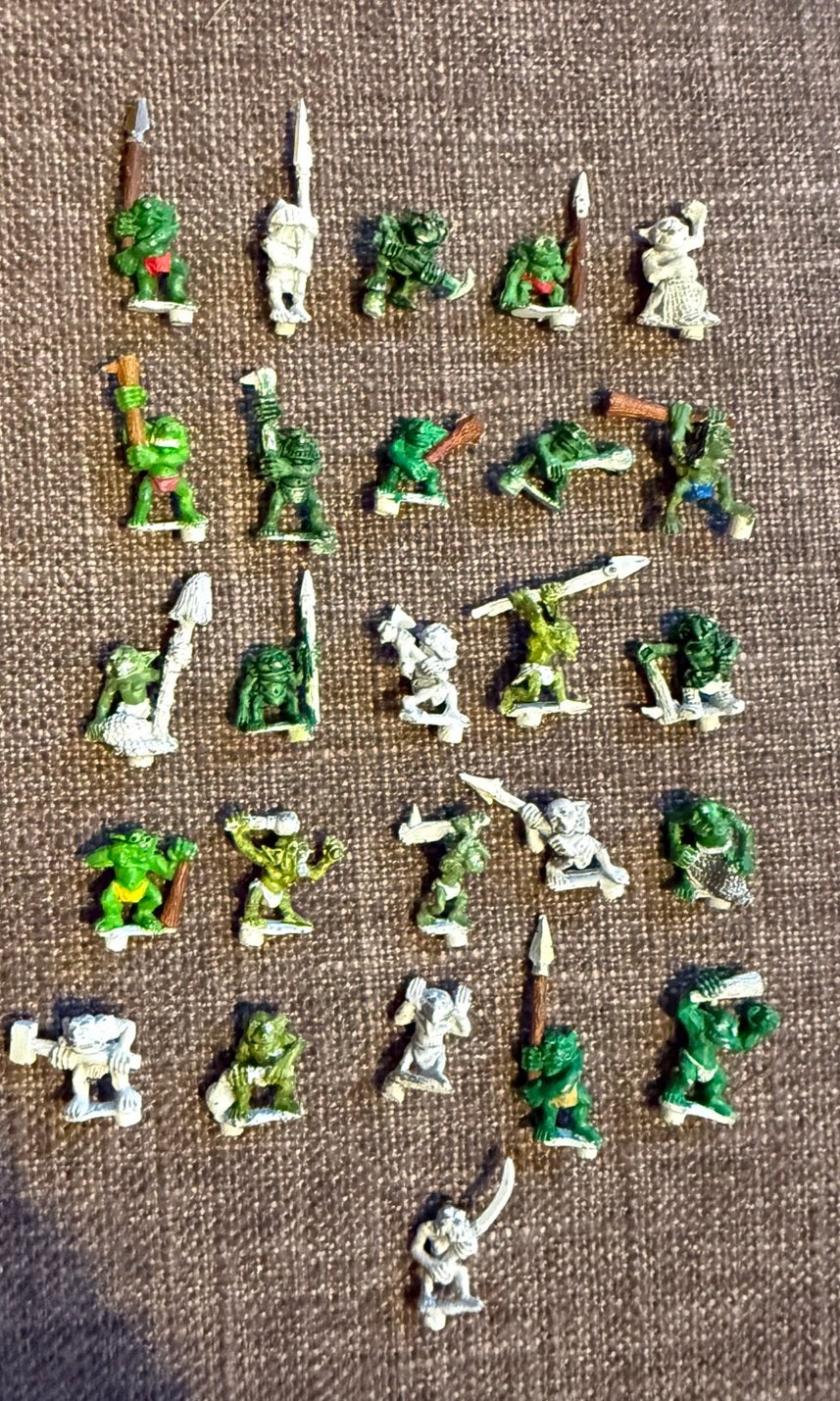 Warhammer 26x metal snotling, Ophalen of Verzenden, Zo goed als nieuw, Warhammer