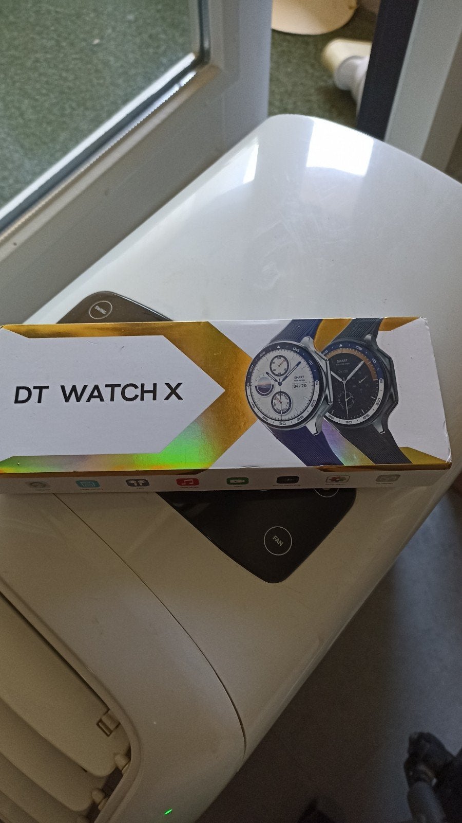 DT Watch X Smartwatch met extra bandjes, Zwart, Nieuw, Ophalen of Verzenden, DT Watch X