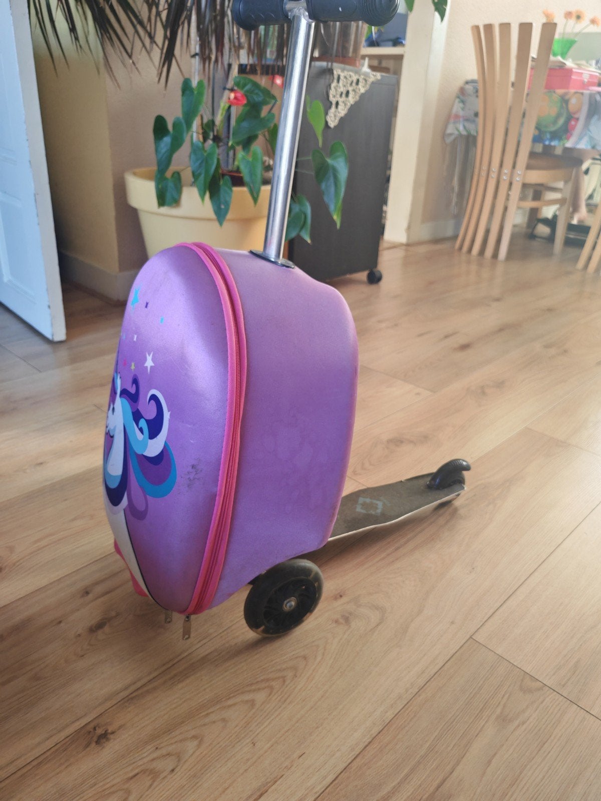 Kinderstep+koffer, Sieraden, Tassen en Uiterlijk, Koffers, Hard kunststof, Minder dan 50 cm, Ophalen of Verzenden, Zo goed als nieuw