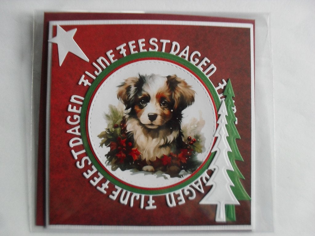 1 kerstkaart met envelop en verpakt, Ophalen of Verzenden, Nieuw, Kerst