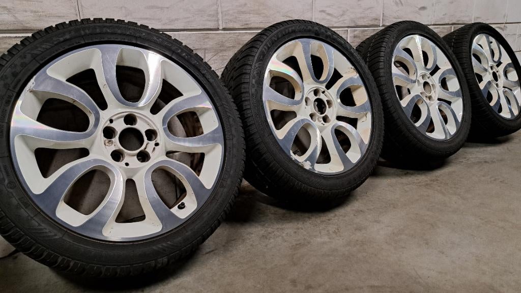 Bi-color velgen Doblo Tipo 500L Alfa GT 156 147 225/45/17, Gebruikt, Banden en Velgen, 17 inch, Personenwagen